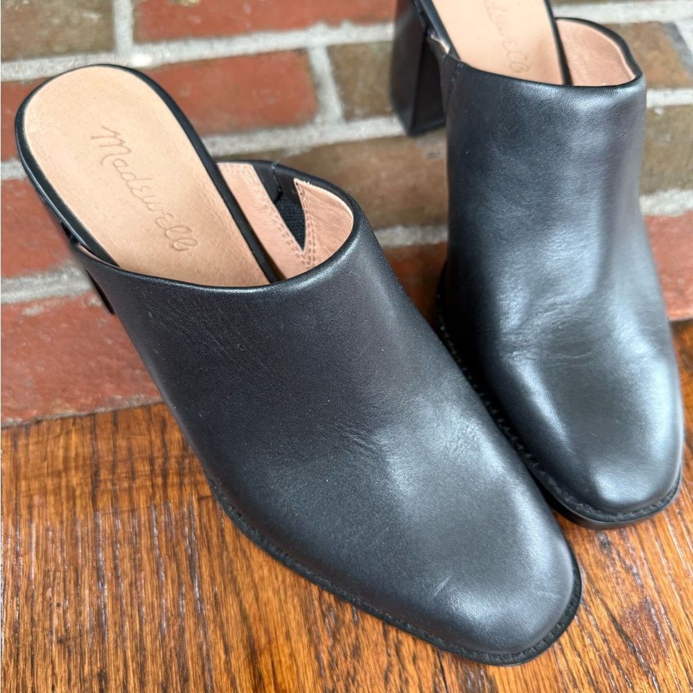 Madewell Women's Black Leather Mules